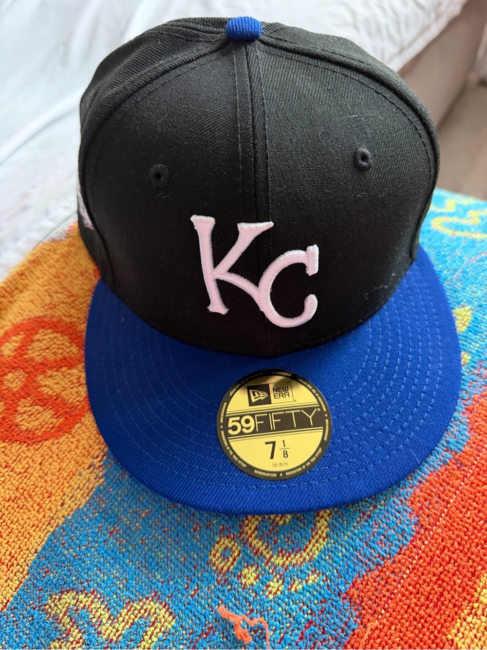 New Era Black and Blue World Series Fitted Cap